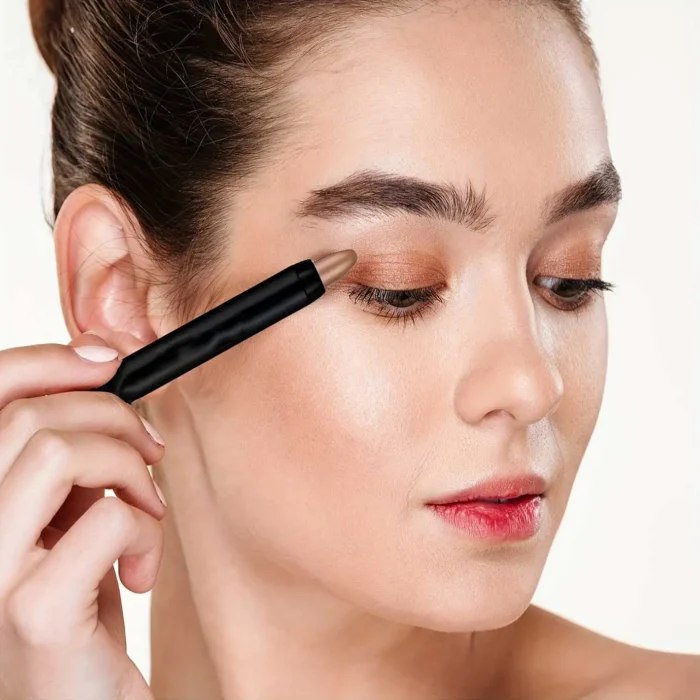 Shimmery Monochrome Eyeshadow Pencil - Waterproof, LongLasting Eye Makeup in Black, Blue, Pink, Purple, Fair - 9 ColorGlitter Ey - Image 6