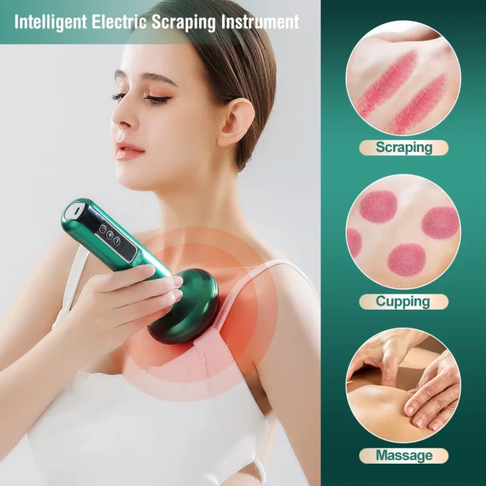 Electric Cupping Massager Vacuum Suction Cup GuaSha Anti Cellulite Beauty Health Scraping Infrared Heat Body Slimming Massage - Image 2