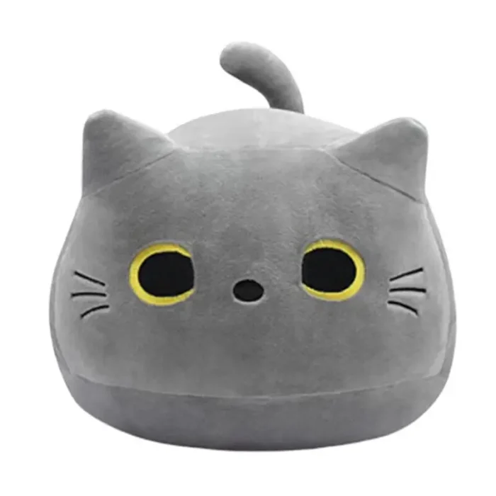 10/30CM Black Cat Plush Pillow Cartoon Cat Head Plushie Stuffed Toys Cat Doll Cat Doll Pillow Plush Toy Cuddly Pillow Cushion - Image 6