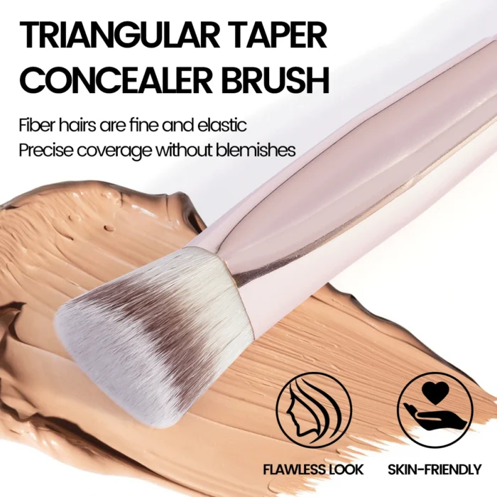 MAANGE Under Eye Concealer Makeup Brush Triangle Foundation Brush for Liquid Cream Blending Concealing Cosmetic Makeup Tools - Image 4