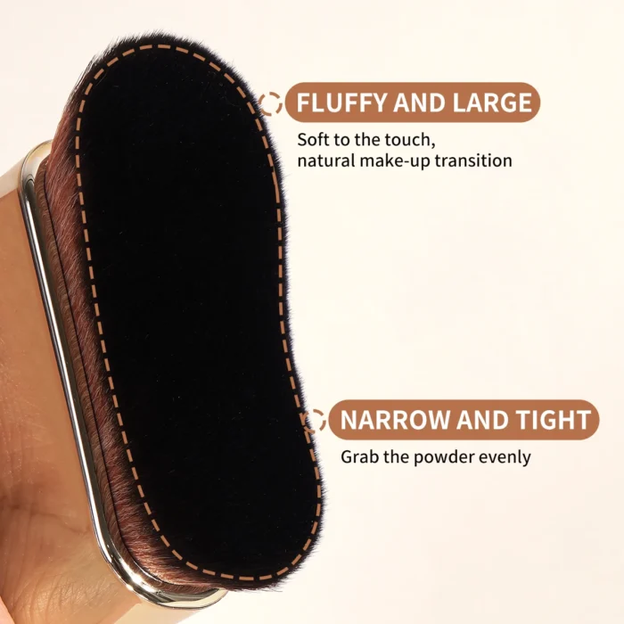 MAANGE Large Makeup Brushes for Contouring Tanning Liquid Foundation Cream Blush Soft Bristle Multi-purpose Makeup Tool for Days - Image 2
