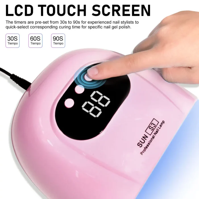 88W LED UV Lamp for Nails Gel Polish Drying With LED Display And Motion Sensing Professional Manicure Lamp Dryer Home Use Tool - Image 4