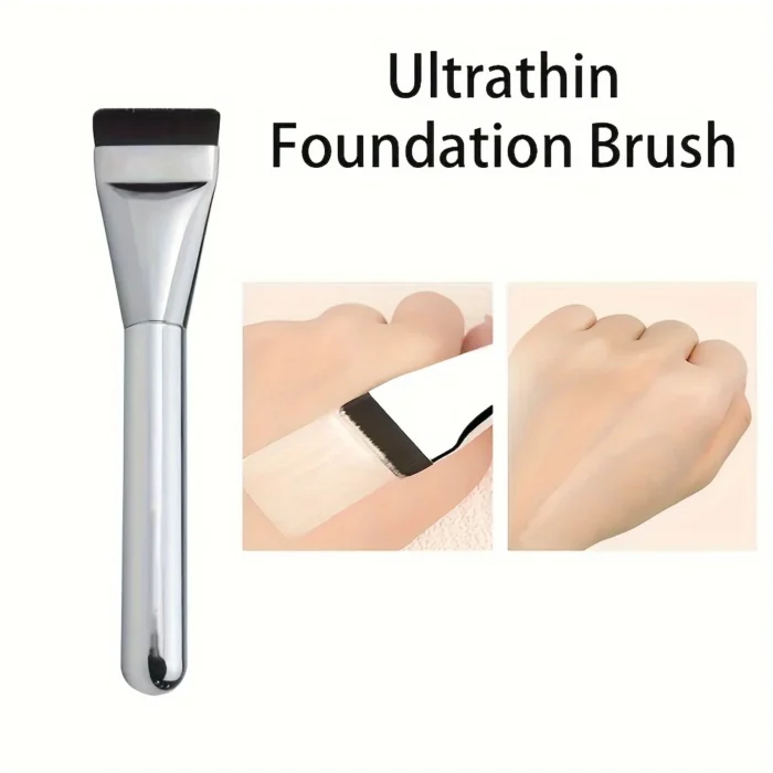 1/2Pc Multi-Use Foundation Ultra-Fine, Hypoallergenic Nylon Bristle Oval Foundation Brush - Perfect for Face Contouring - Image 5