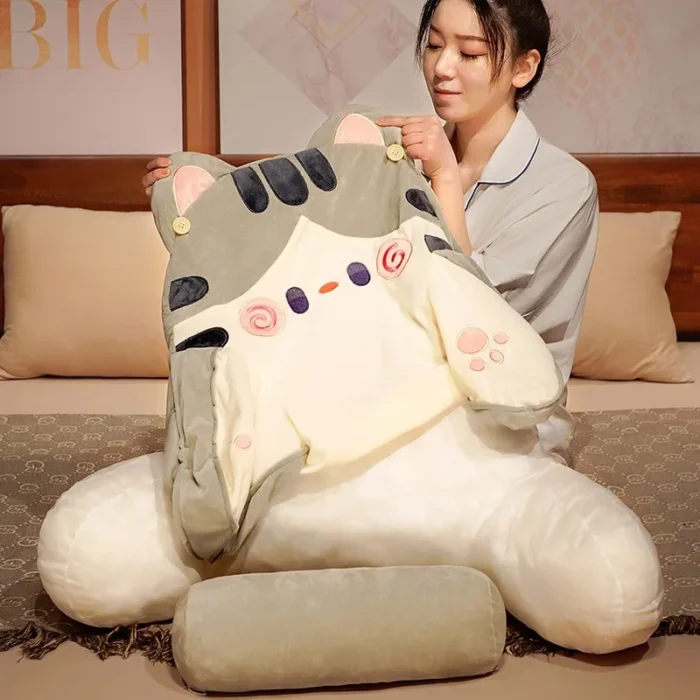 Bedhead Backrest Pillow Sofa Cushion Dormitory Reading Pillow Pregnant Woman Waist Protection Cartoon Pattern Chair Cushion - Image 4