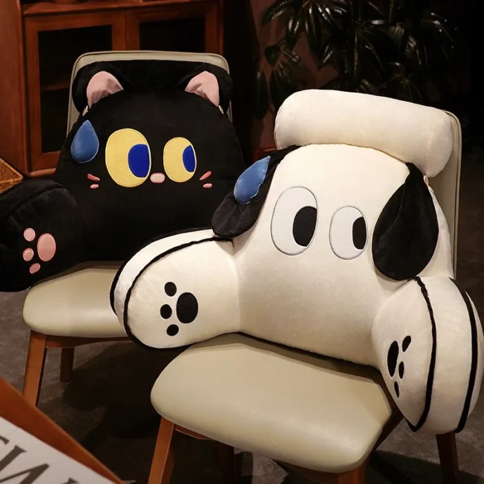 Bedhead Backrest Pillow Sofa Cushion Dormitory Reading Pillow Pregnant Woman Waist Protection Cartoon Pattern Chair Cushion - Image 3