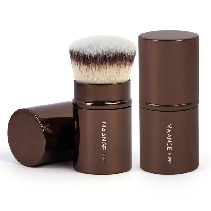 MAANGE 1pcs Retractable Blush Brush Kabuki Foundation Brush Soft Fluffy Powder Contour Makeup Brushes Portable Makeup Tools - Image 3