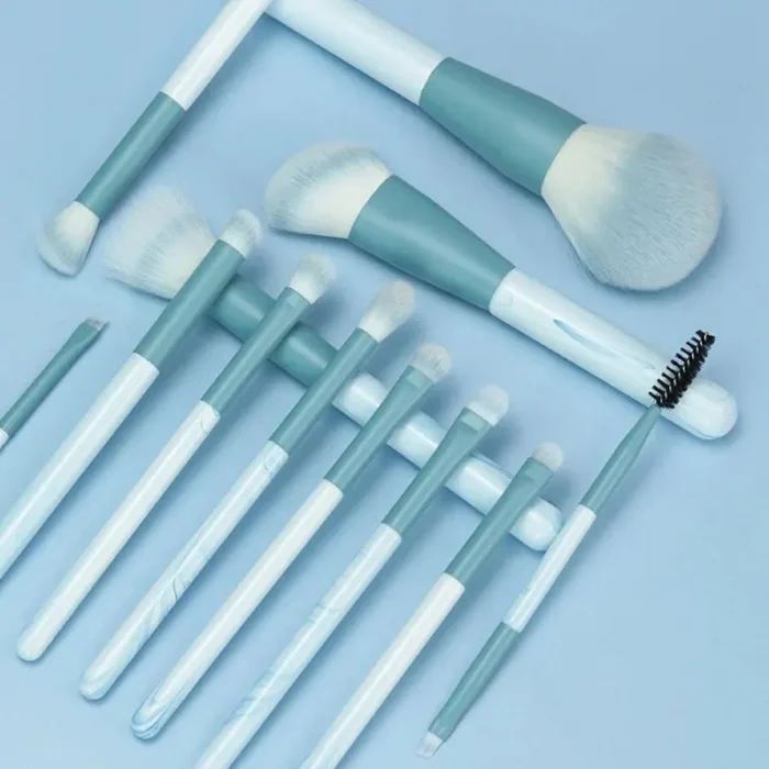 12PCS Makeup Brush Set Ultra Soft Powder Makeup Tools Beginner Point Blush Brush Concealer Brush Knife Edge Eyeliner Brus - Image 5