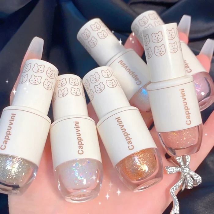 Cappuvini Star Dots eye shadow Liquid Pearlescent Fine Flashing Easy to Dizzy High gloss Cubs Bowling Ball Liquid eye shadow - Image 2