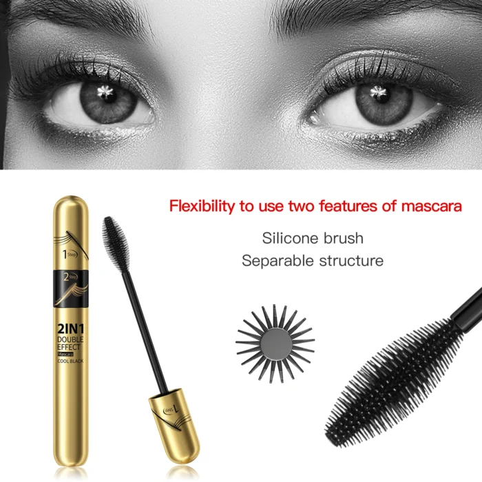 4D Silk Fiber Lash Mascara Waterproof Rimel 3d Mascara For Eyelash Extension Black Thick Lengthening Eye Lashes Korean Cosmetics - Image 6