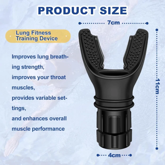 Breathing Trainer Lung Flexer Durable Fitness Exerciser Increases Lung Capacity Breath Adjustable Levels Respiratory Deep Breath - Image 5