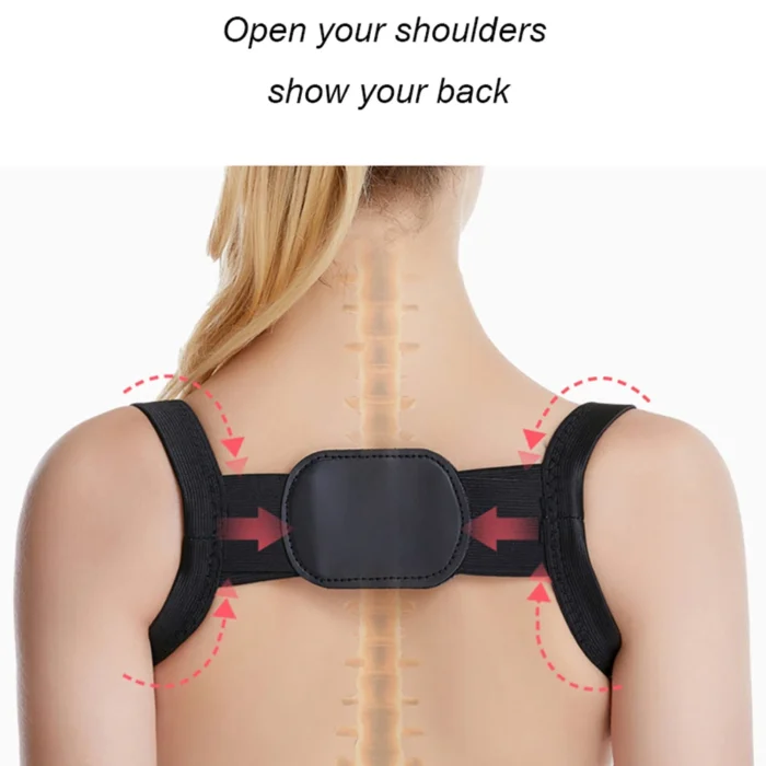 Sports Upper Back Brace Support Belt Adjustable Back Posture Corrector Clavicle Spine Back Shoulder Lumbar Posture Correction - Image 4